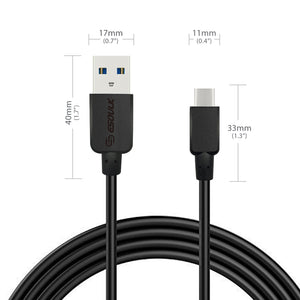 TYPE-C 2A 10ft Round Cable For In Black