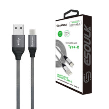 Load image into Gallery viewer, USB Type-C Canvas Cable 6.6ft