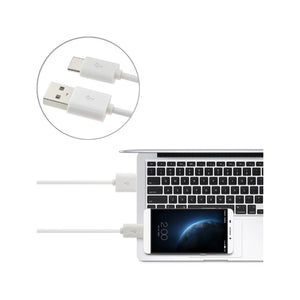 Type C USB Data Cable 3.3 Inches In White