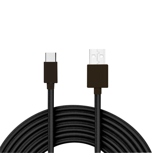 Type C USB 2.0 3.3FT Metal Connector & Nylon Braided Data Cable