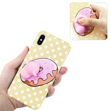 Load image into Gallery viewer, iPhone X/iPhone XS TPU DESIGN CASE WITH 3D SOFT SILICONE POKE SQUISHY PIGGY