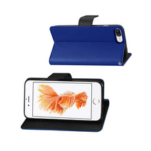 Load image into Gallery viewer, iPhone 8 Plus/ 7 Plus 3-In-1 Wallet Case In Navy