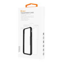 Load image into Gallery viewer, iPhone 8 Plus Hard Glass TPU Case With Tempered Glass Screen Protector In Clear Black