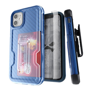 Iron Armor3 Rugged Case + Holster with tempered glass for Apple iPhone 11