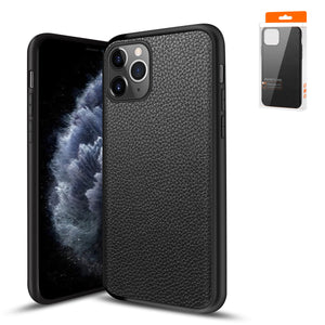 Premium PU Leather Outside and Flexible TPU Silicone Hybrid Slim Case for IPhone 11 PRO MAX