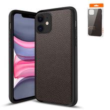 Load image into Gallery viewer, Premium PU Leather Outside and Flexible TPU Silicone Hybrid Slim Case for IPhone 11