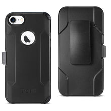 Load image into Gallery viewer, iPhone 7 Plus/8 Plus/SE2 3-In-1 Hybrid Heavy Duty Holster Combo Case In Black