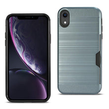 Load image into Gallery viewer, iPhone XR Slim Armor Hybrid Case With Card Holder In Navy