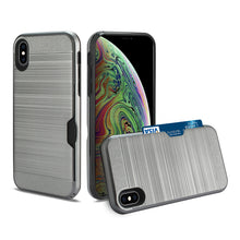 Load image into Gallery viewer, iPhone XS Max Slim Armor Hybrid Case With Card Holder