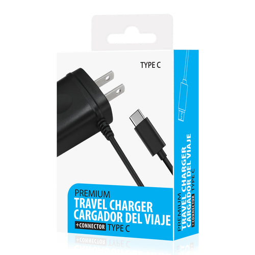 Portable Type C Travel Adapter Charge With Built in Cable