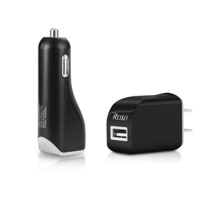 Type C 1 Amp 3-In-1 Car Charger Wall Adapter With Cable