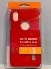 Load image into Gallery viewer, iPhone X/iPhone XS SOLID ARMOR DUAL LAYER PROTECTIVE CASE