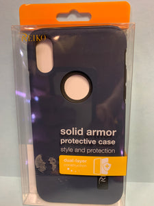 iPhone X/iPhone XS SOLID ARMOR DUAL LAYER PROTECTIVE CASE